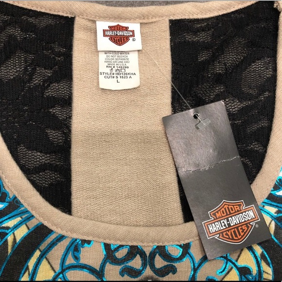 harley davidson women’s top - Picture 2 of 3